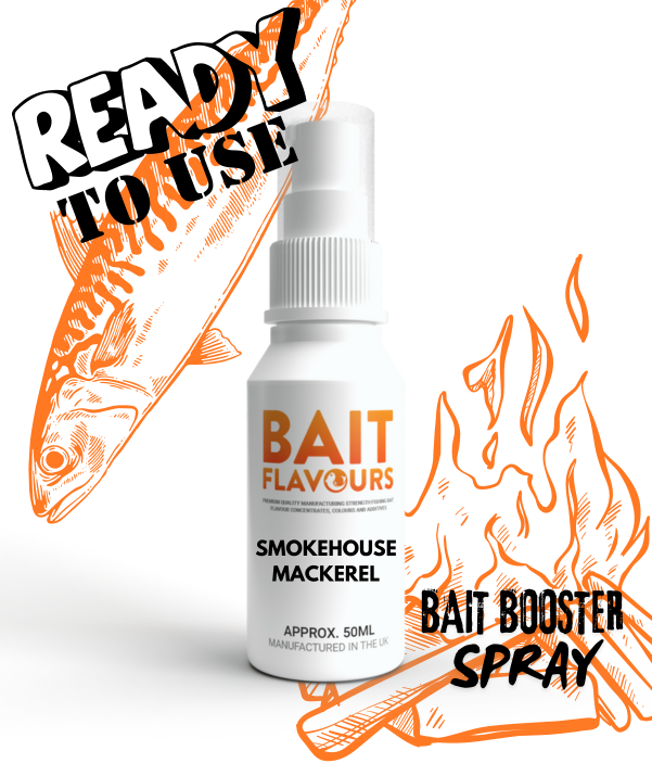 50ml Smokehouse Mackerel Flavour - Max Strength Ready To Use Bait Booster Spray