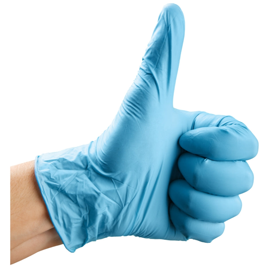 Blue Nitrile Powder Free Gloves