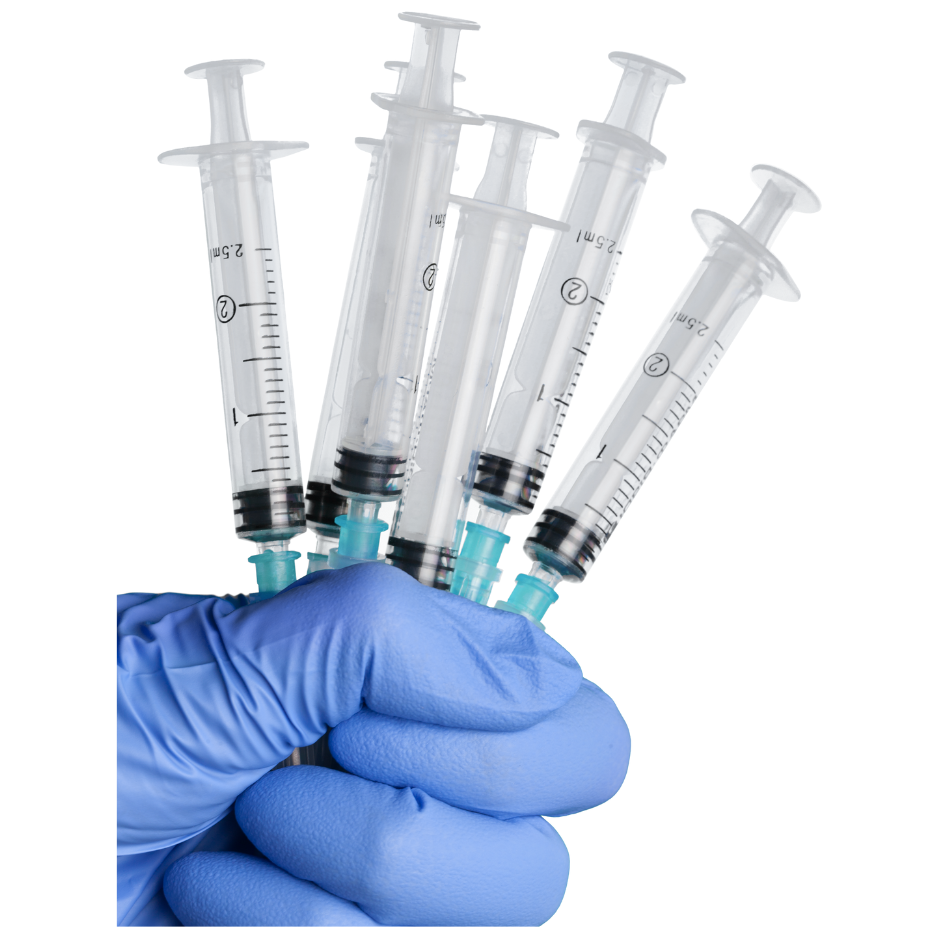 5 Pack of Syringes 1-5ml (No needle)